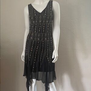 Pafillosa Los Angeles Black Beaded Dress